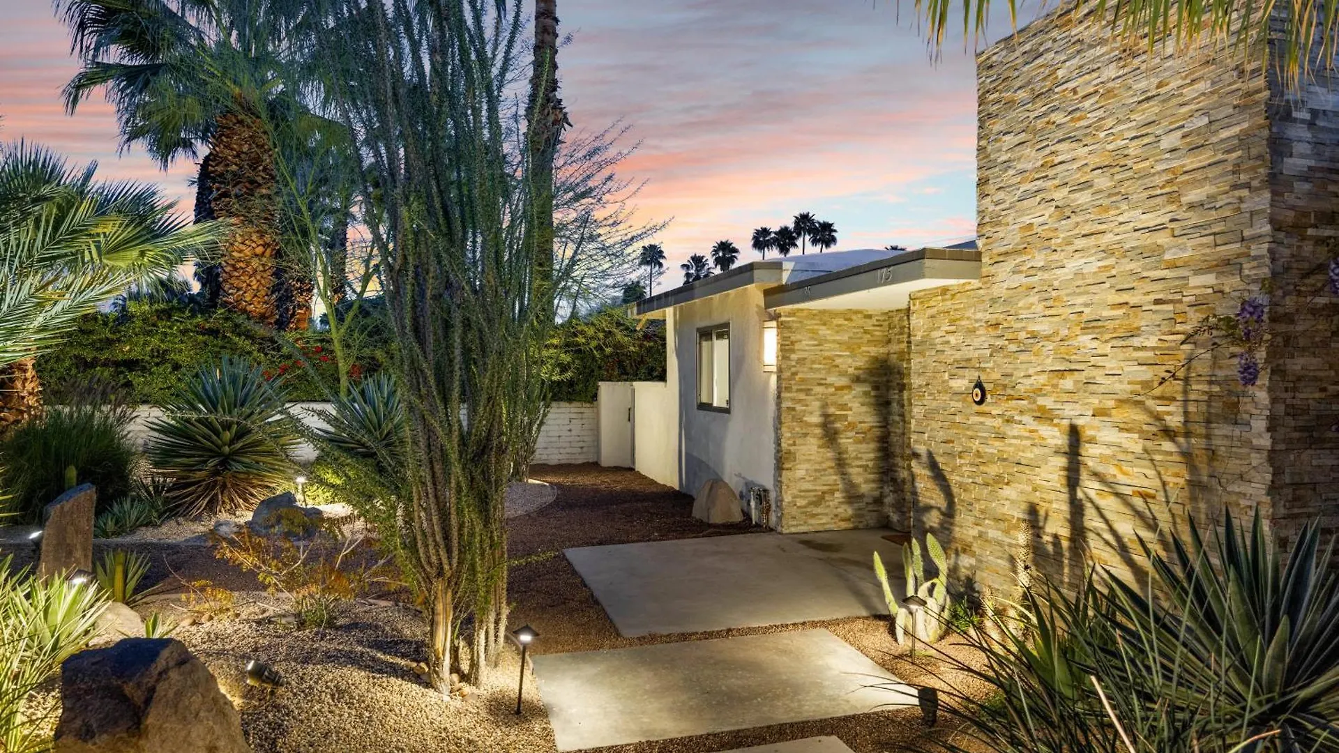 Ferienhaus Villa Palm Springs Eco Mid-Century Urban Oasis Retreat